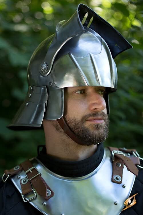 Sallet – German Articulated Steel Helmet for Realistic LARP