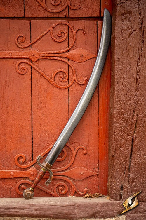 Medieval falchion for hybrid foam/latex LARP