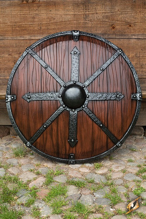 Krom – Bouclier Rond Viking en mousse et latex pour GN
