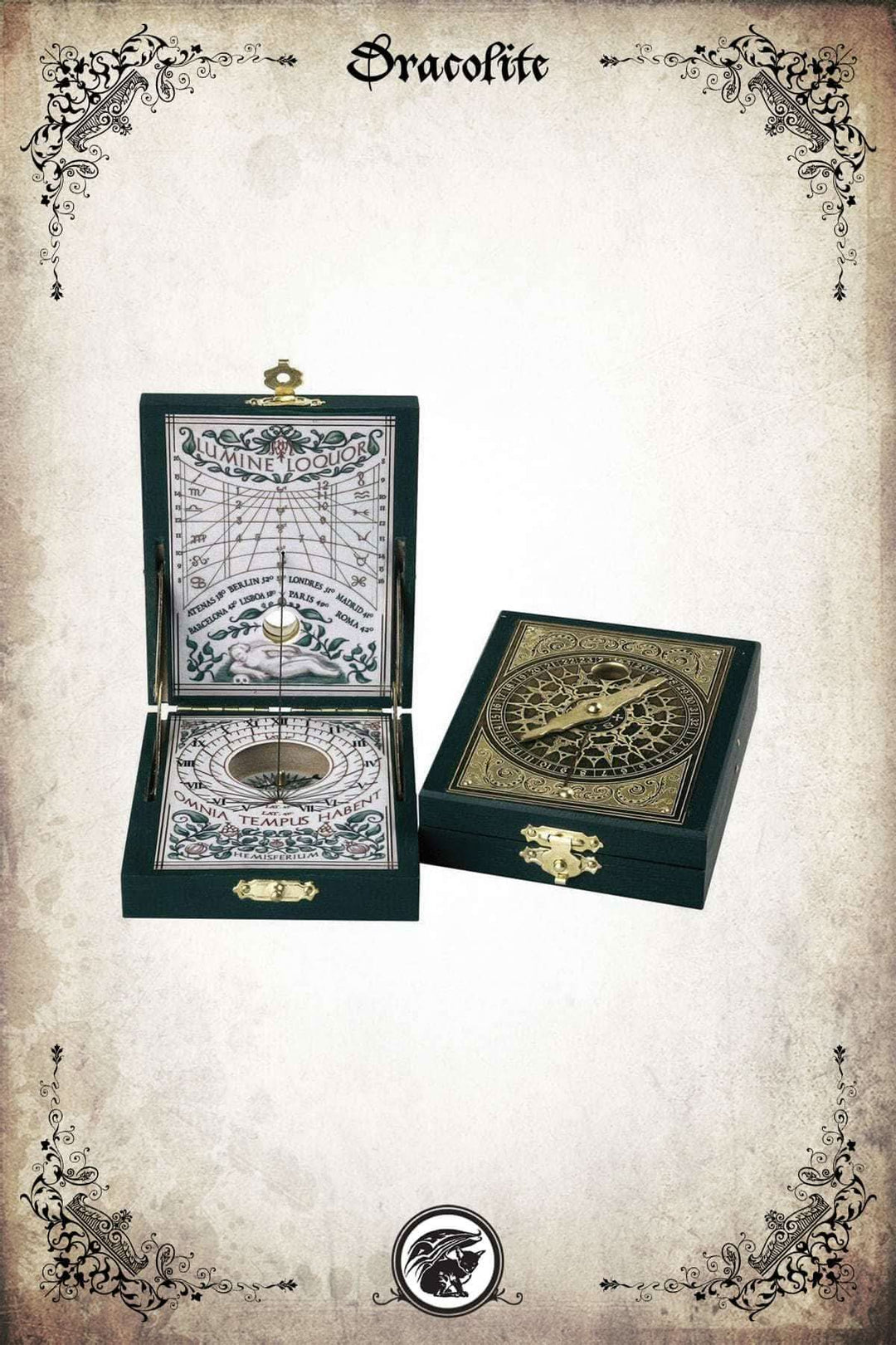 Cadran Solaire de Poche "Brass Kepler"