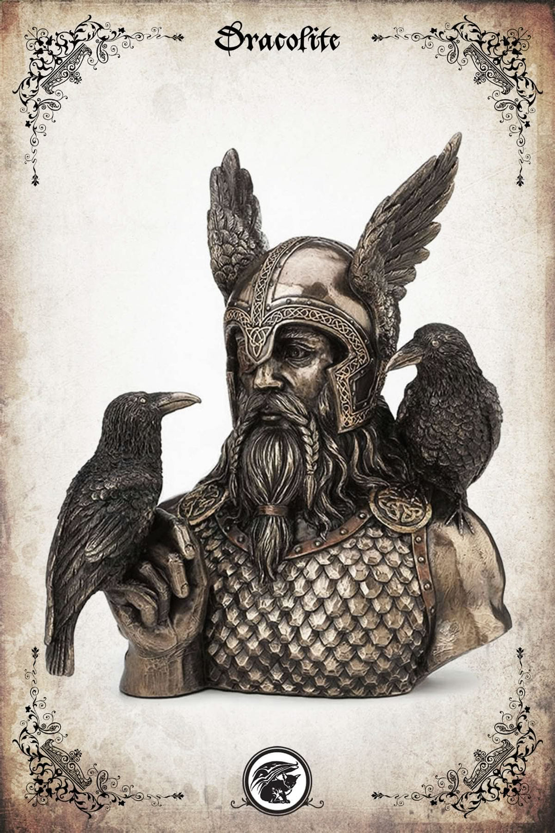 Buste Odin avec Corbeaux