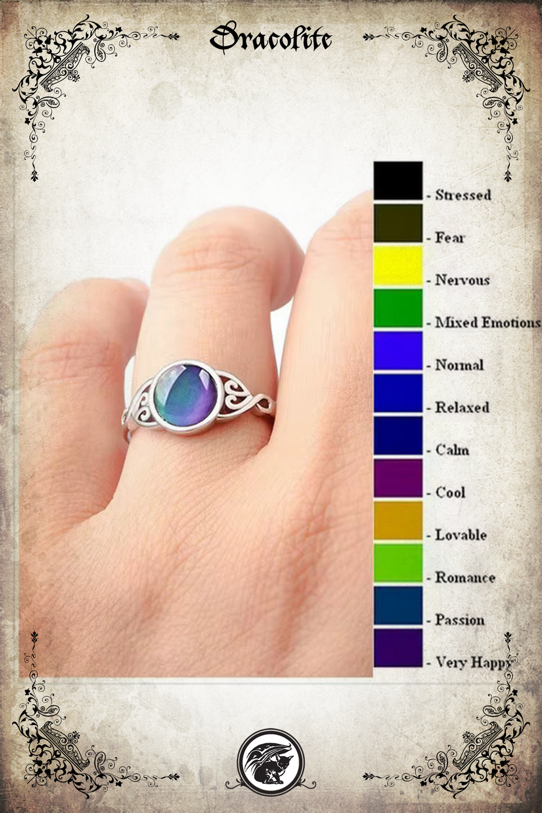 Bague d'humeur élégante