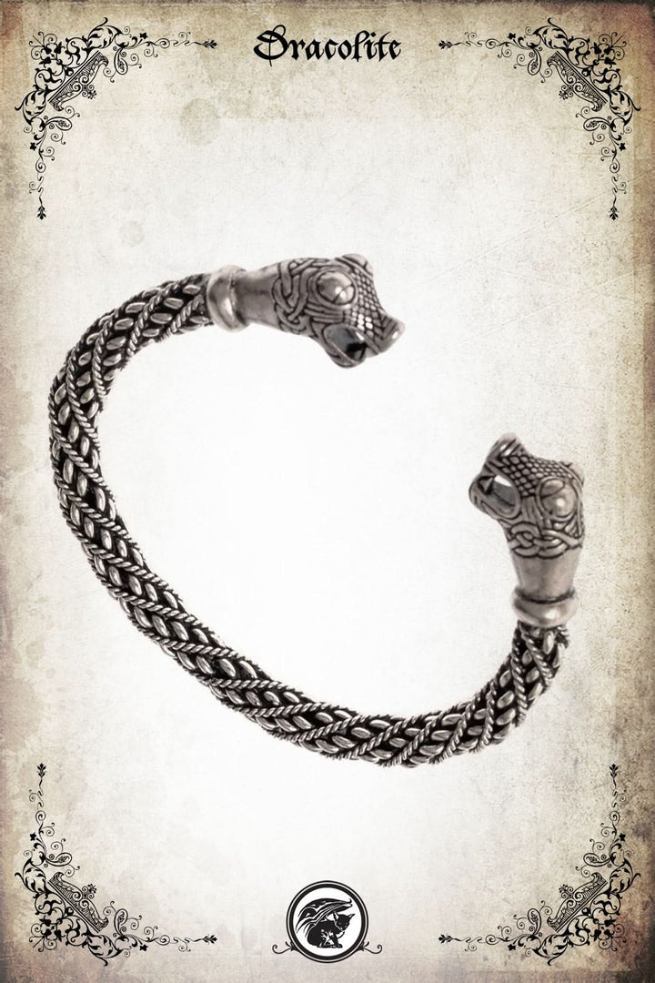 Viking Oseberg bracelet in solid brass
