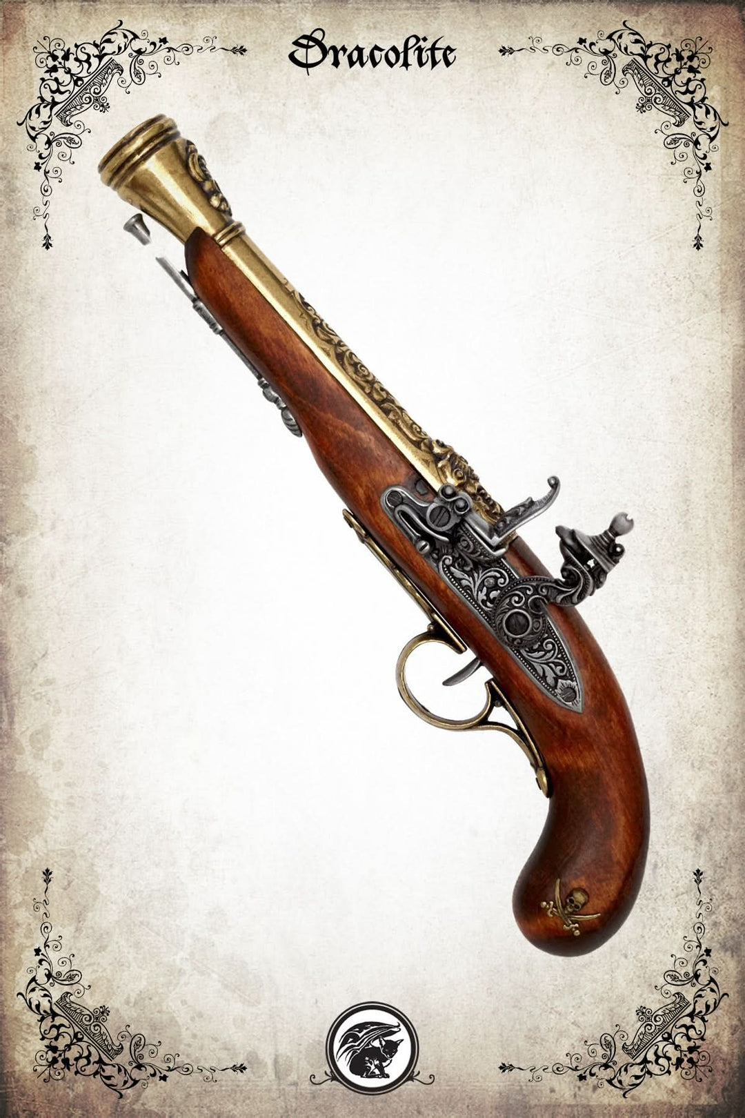 Left Handed Pirate Flintlock Pistol
