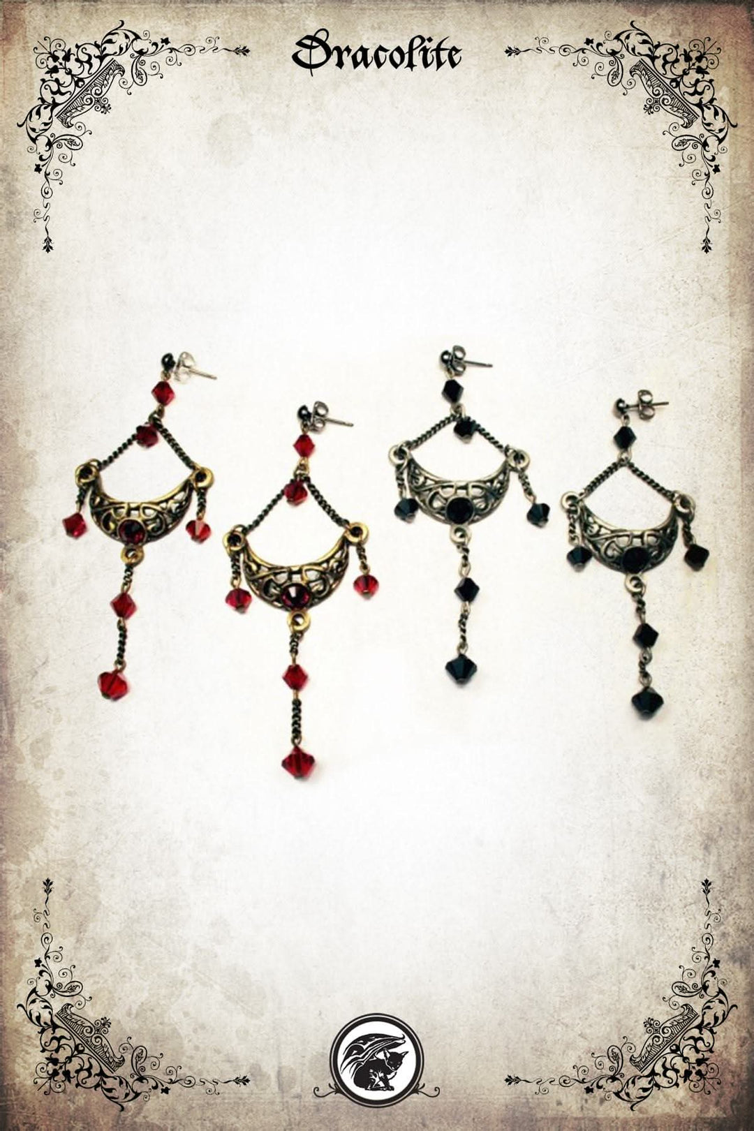 Boucles d'oreilles Lune Enchantée