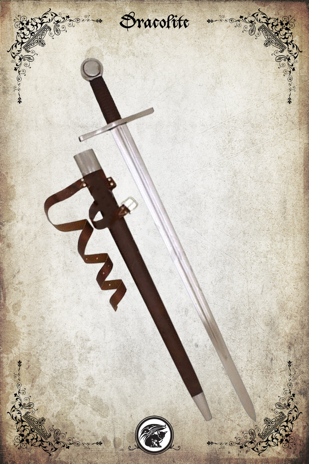Classic medieval sword