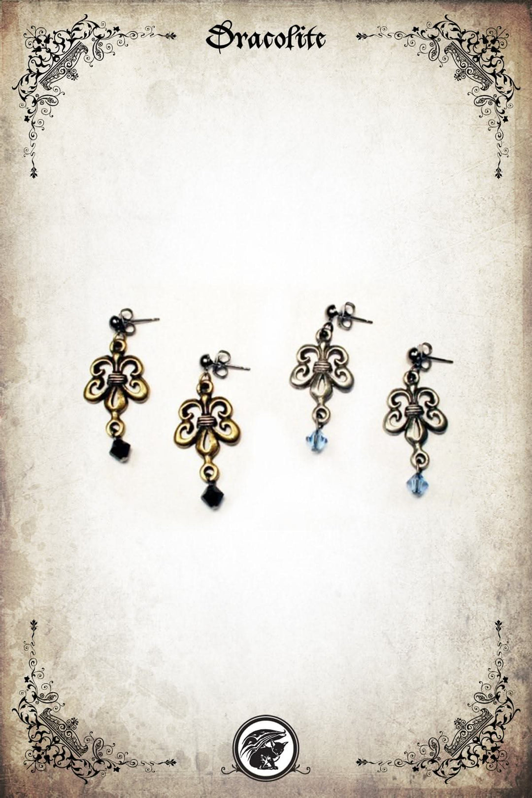 Boucles d'oreilles Fleur de Lys