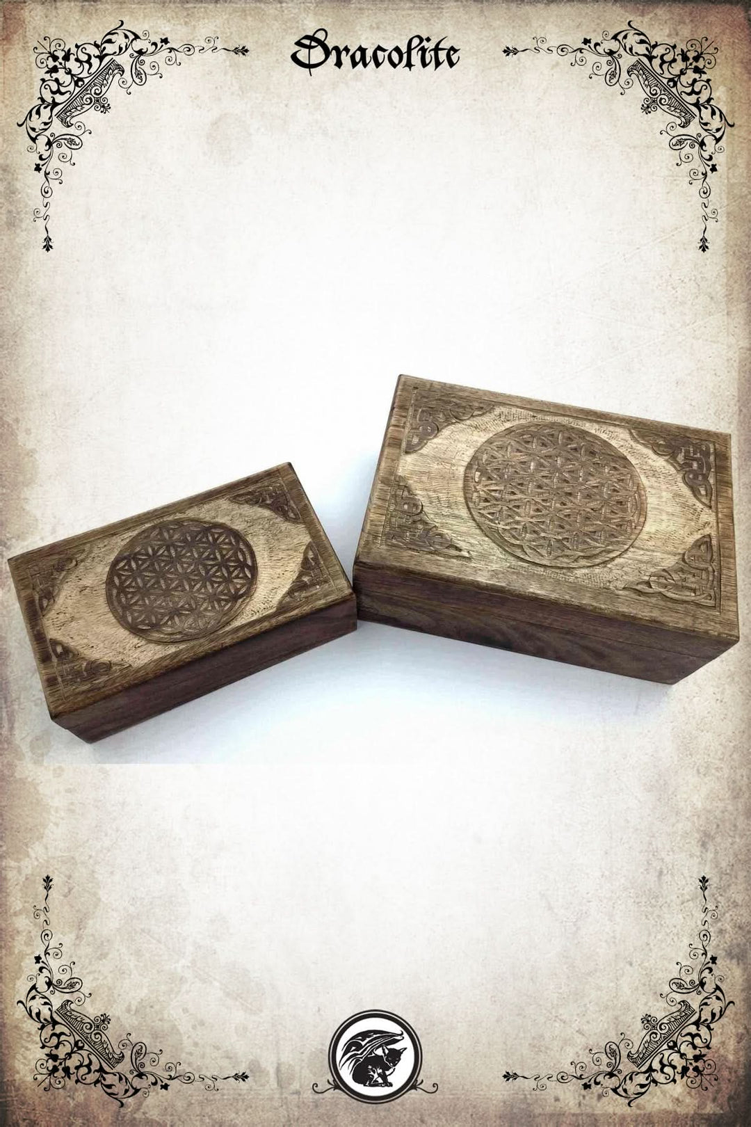 Flower of Life engraved box