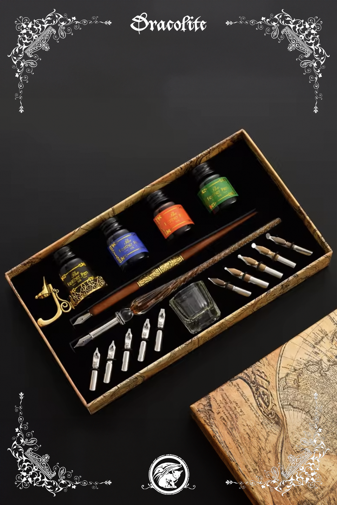 complete kit of pens and inks