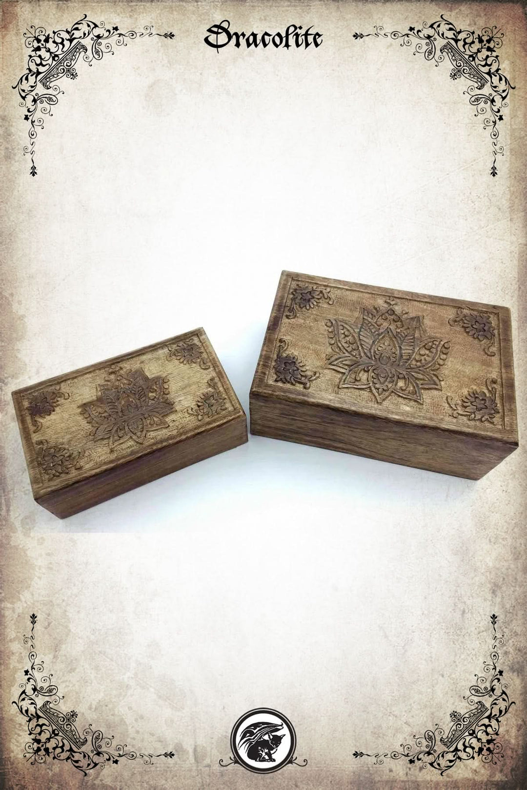 Lotus engraved box