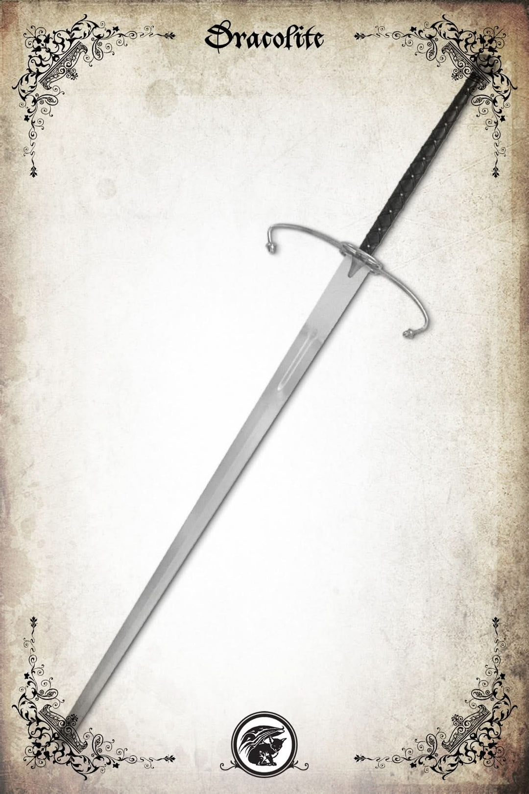 Lowlander 2-handed sword in hardened steel