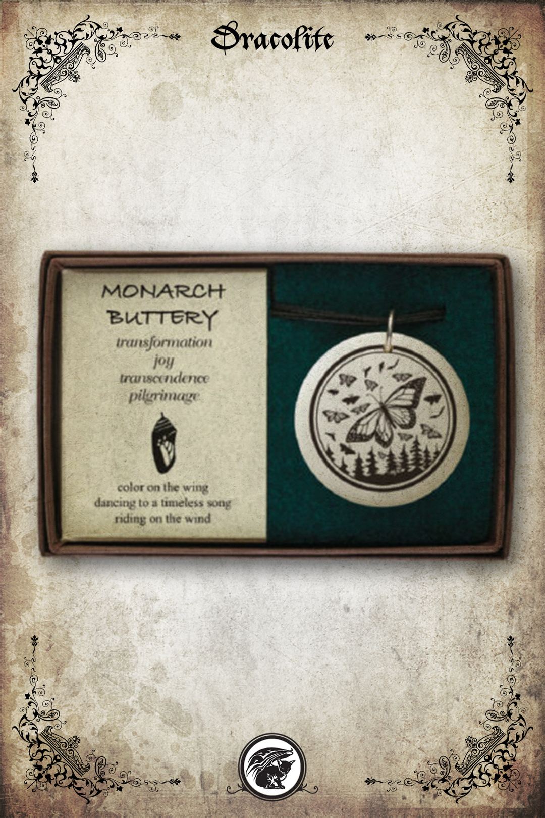 Animal Pendant - Monarch Butterfly