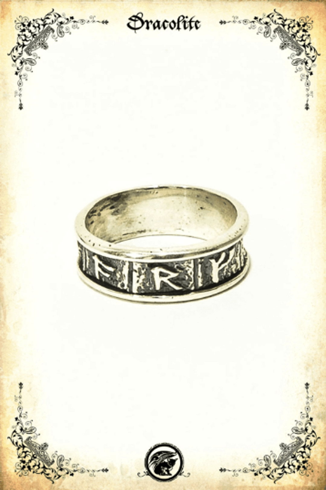 Bague Runes Viking - Étroite