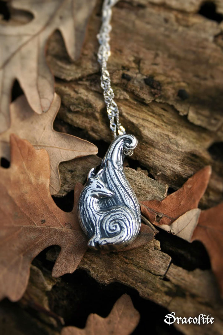 Pendentif Renard Magique en Argent Sterling