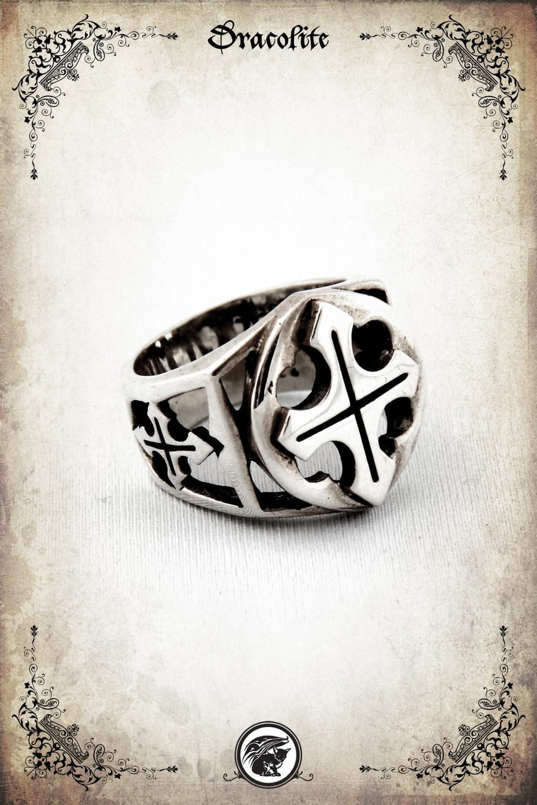 Templar Ring with Cross