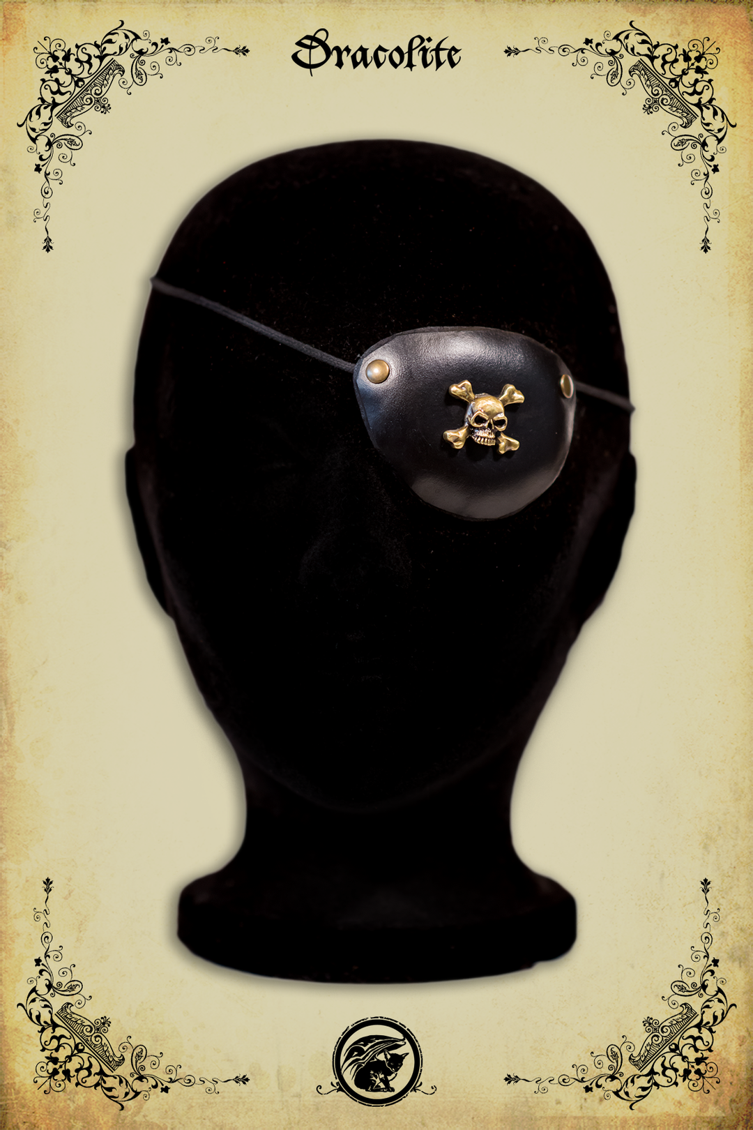 Eye patch with various patterns - Skull, wood effect, alchemist and rune