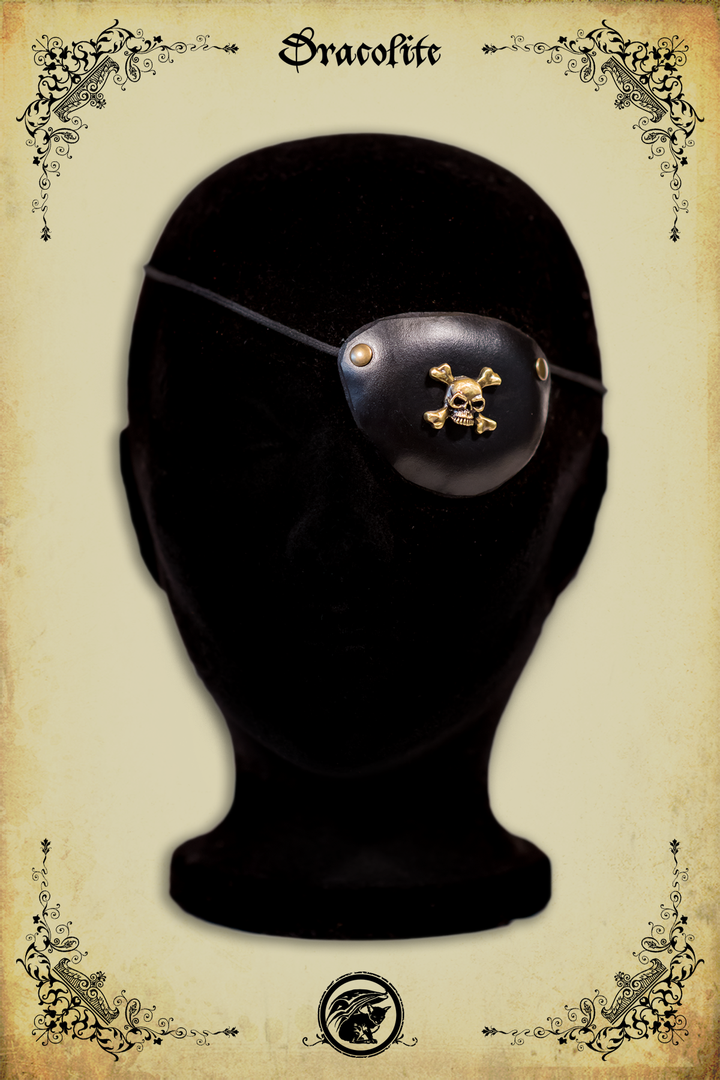 Eye patch with various patterns - Skull, wood effect, alchemist and rune
