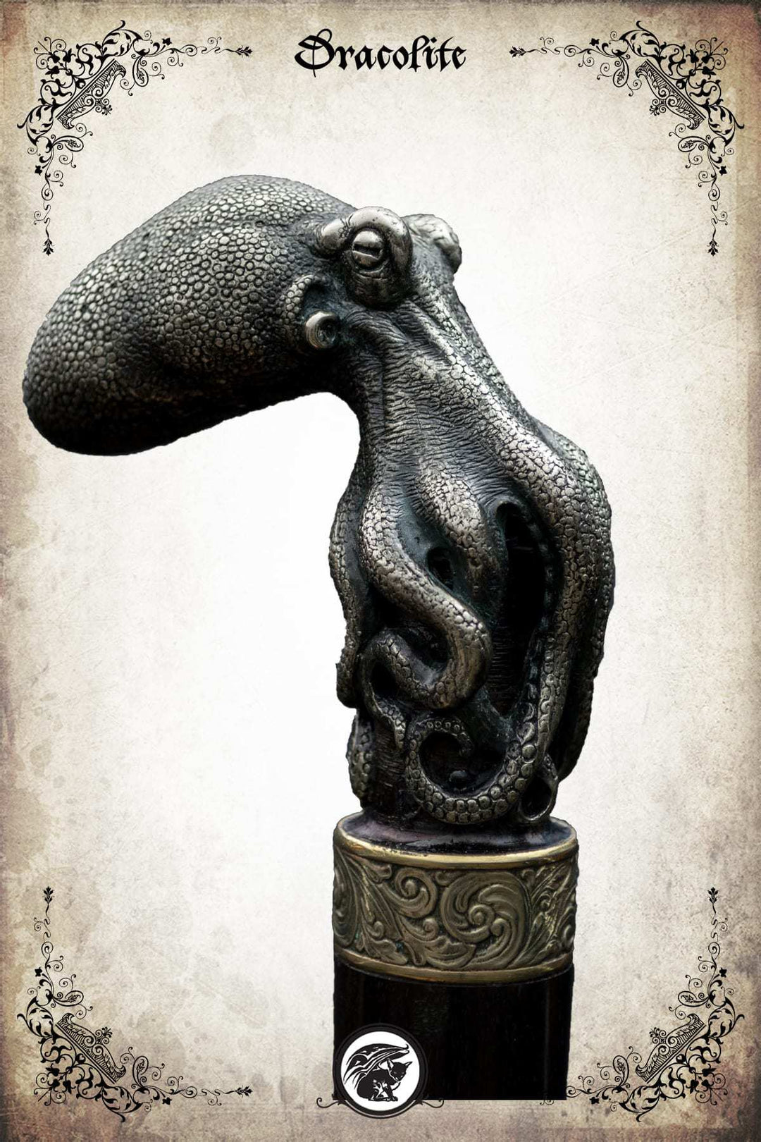 Damascus Octopus Sword Cane