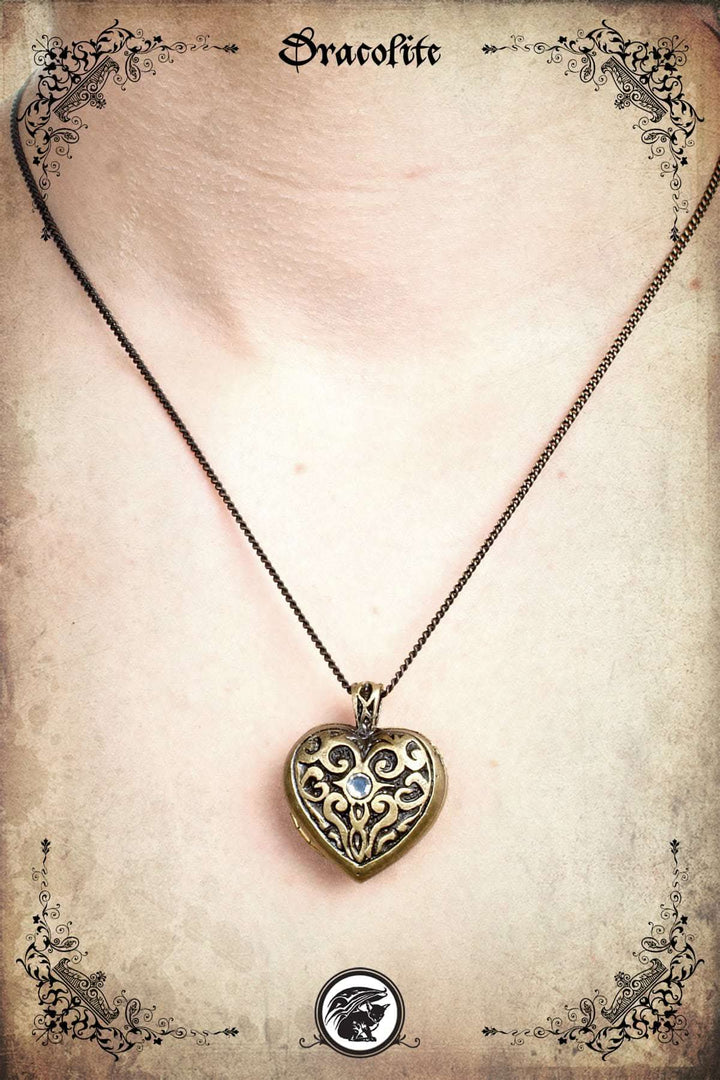 Celtic Heart Locket Pendant 