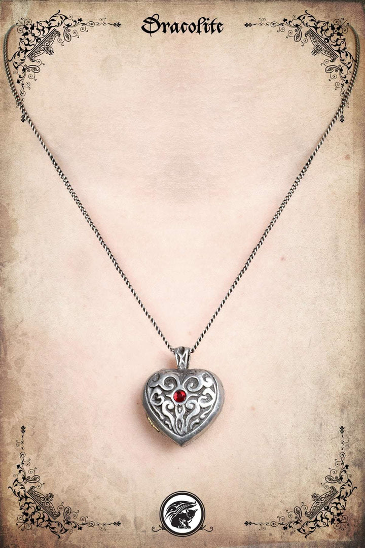 Celtic Heart Locket Pendant 