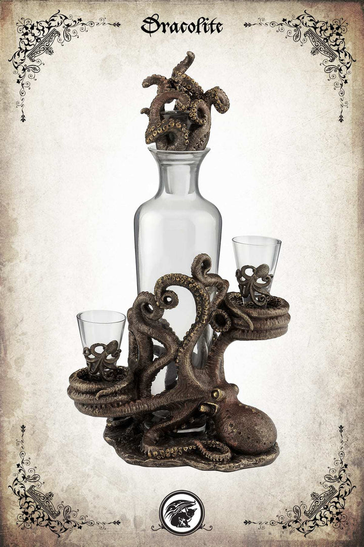 Kraken Octopus and Decanter Set