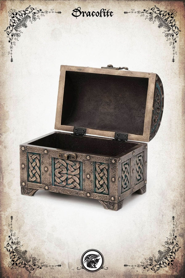 Celtic Knot Treasure Chest with Latch