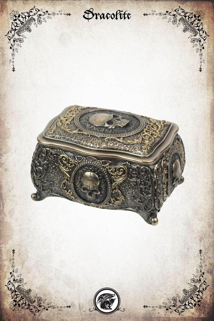 Victorian Skull Jewelry Box