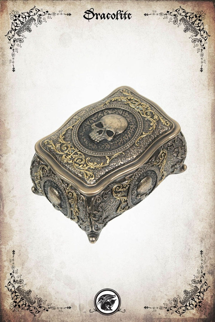 Victorian Skull Jewelry Box