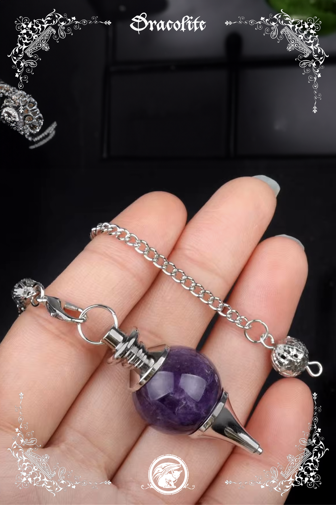 Semi-precious Stone Sphere Pendulums