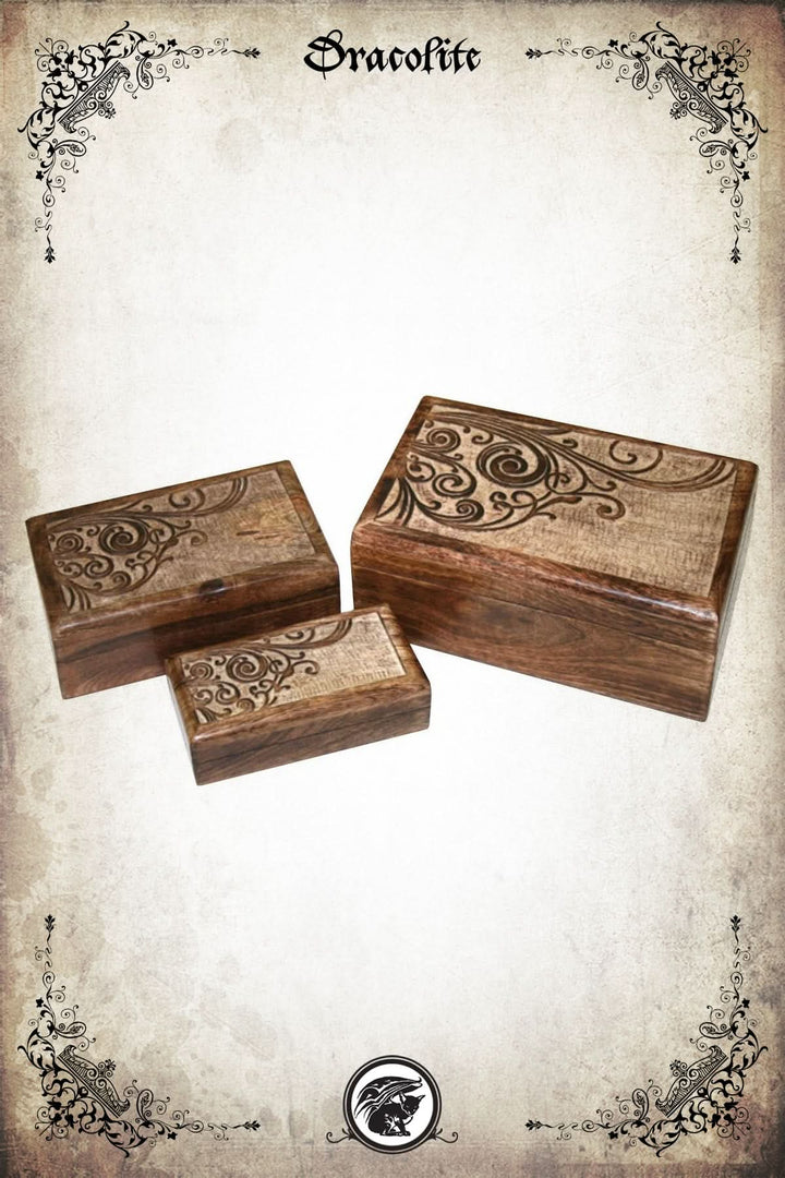 Elegant Vines Engraved Box