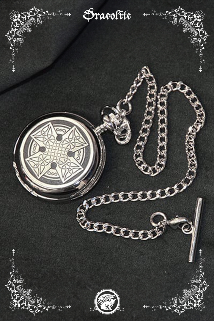 Mechanical Pocket Watch - Celtic Cross