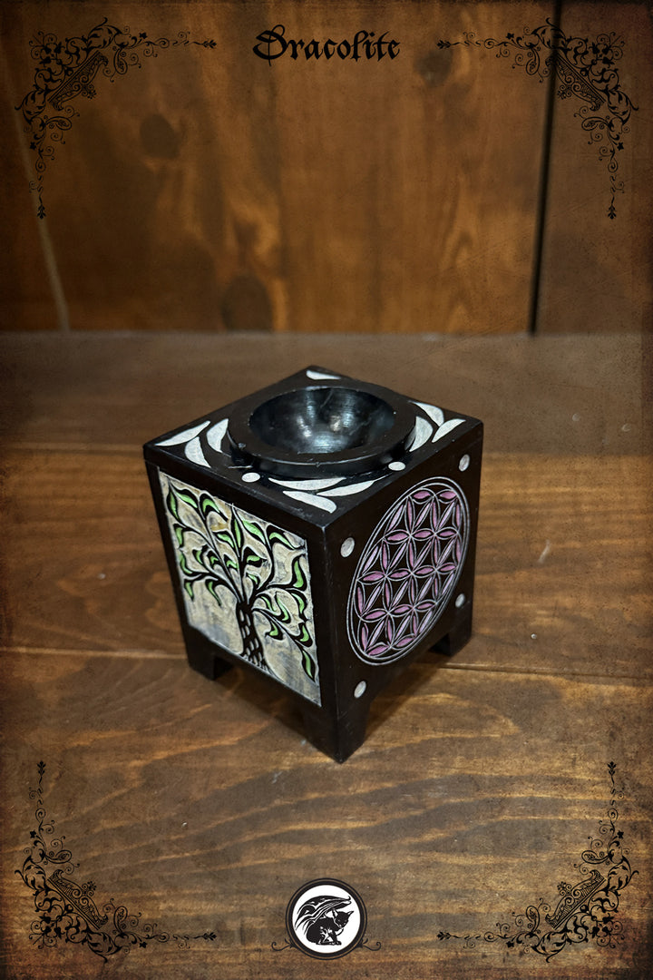 Diffuser with carved pentacle