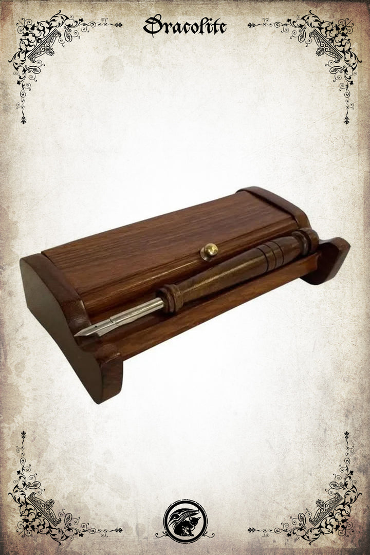 Inkwell &amp; Quill Holder 