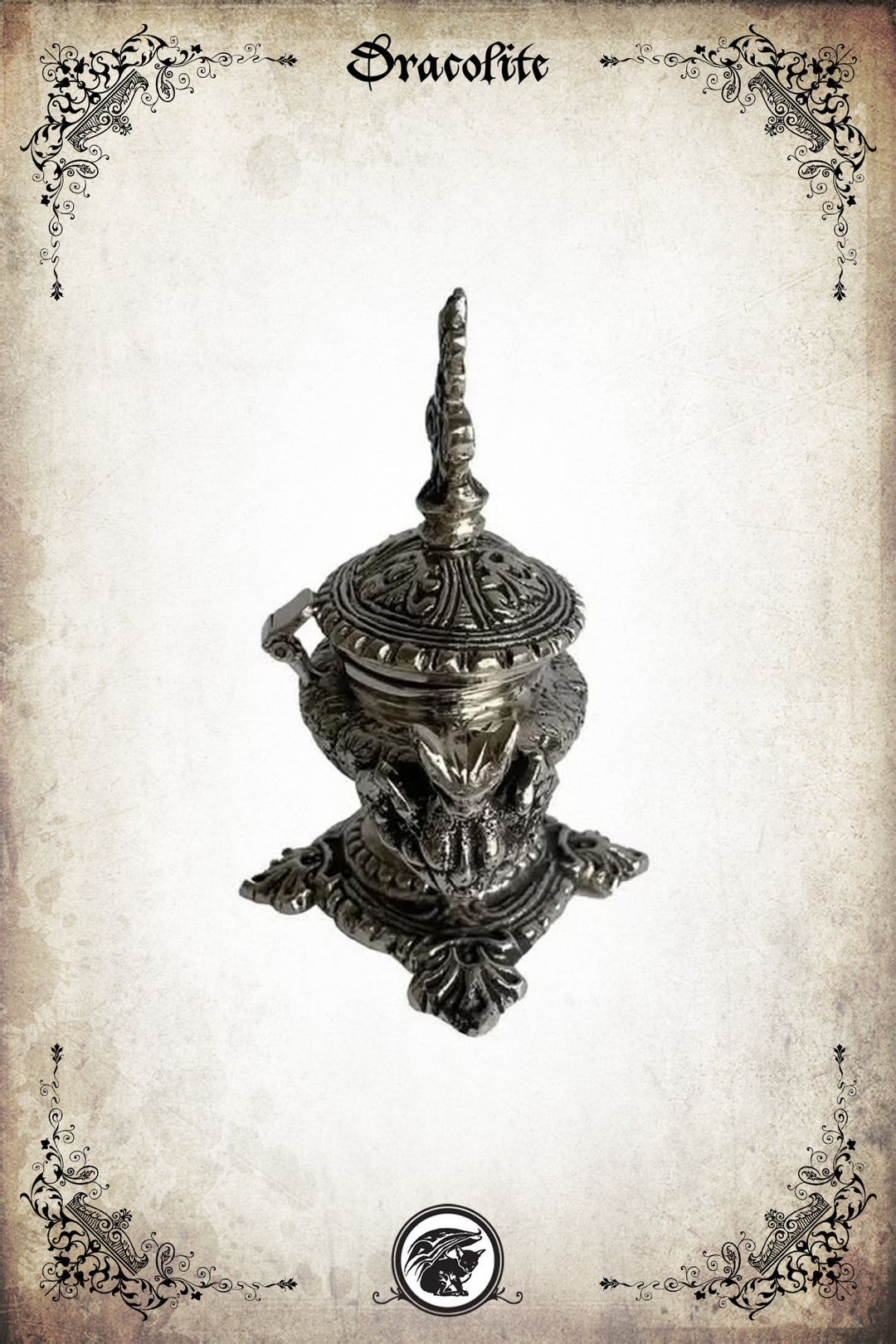 Encrier Antique Dragon