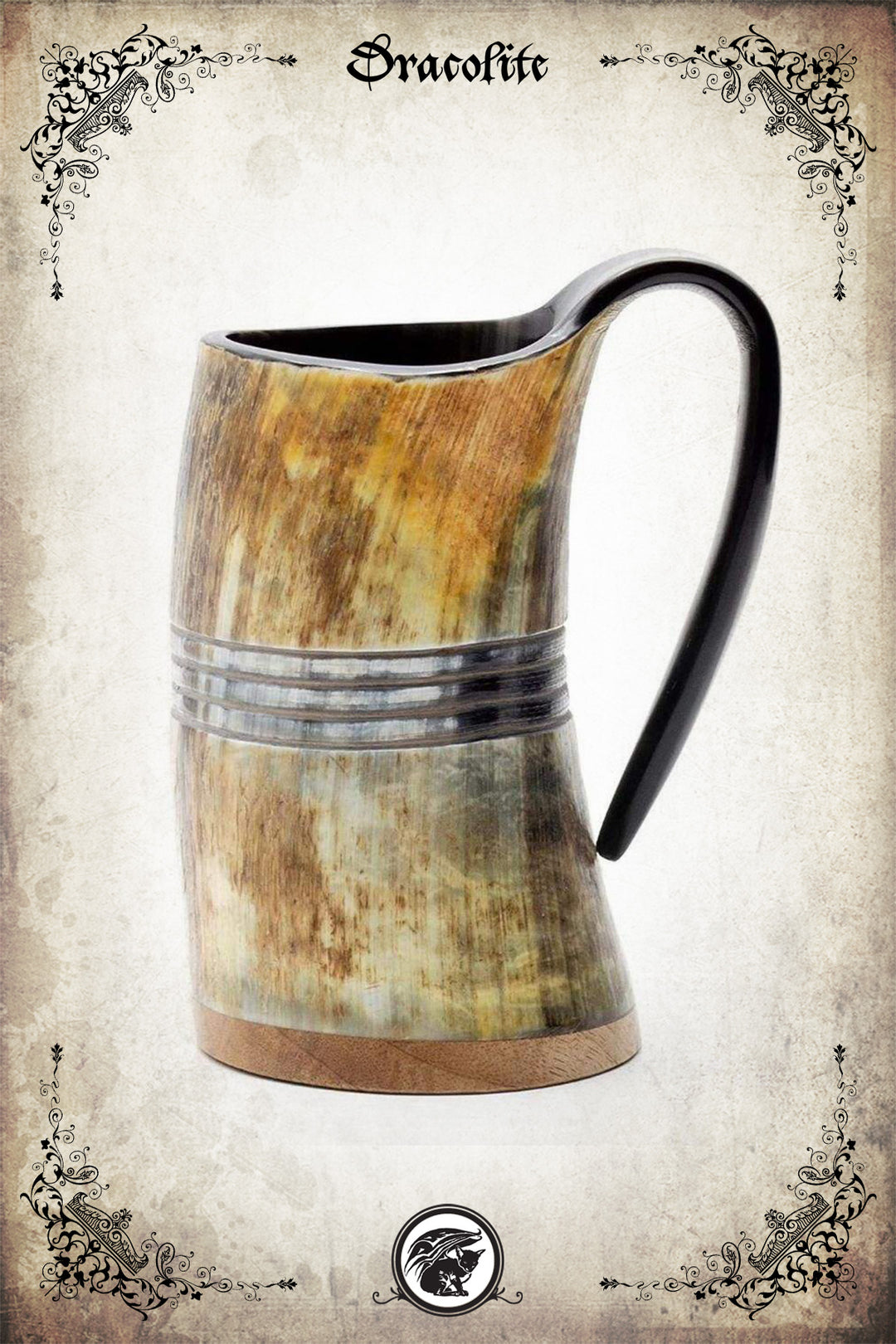 Tasse en Corne avec Gravure