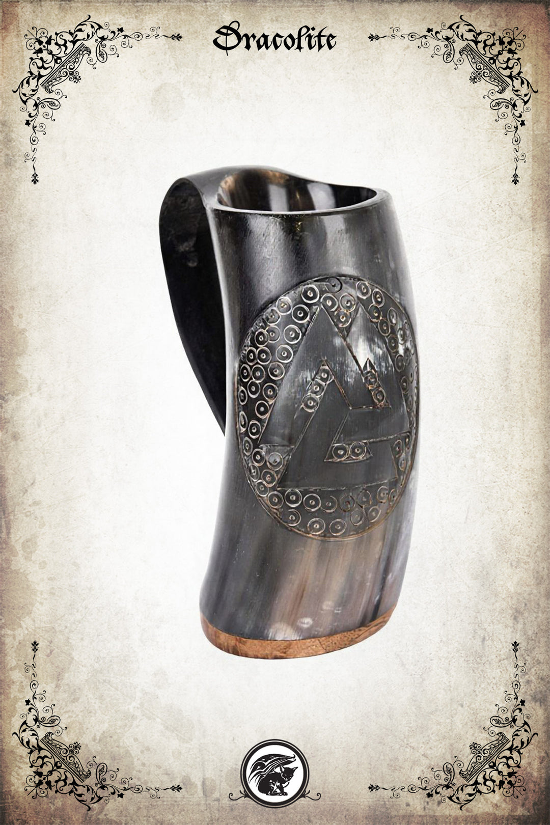 Tasse en Corne avec Gravure