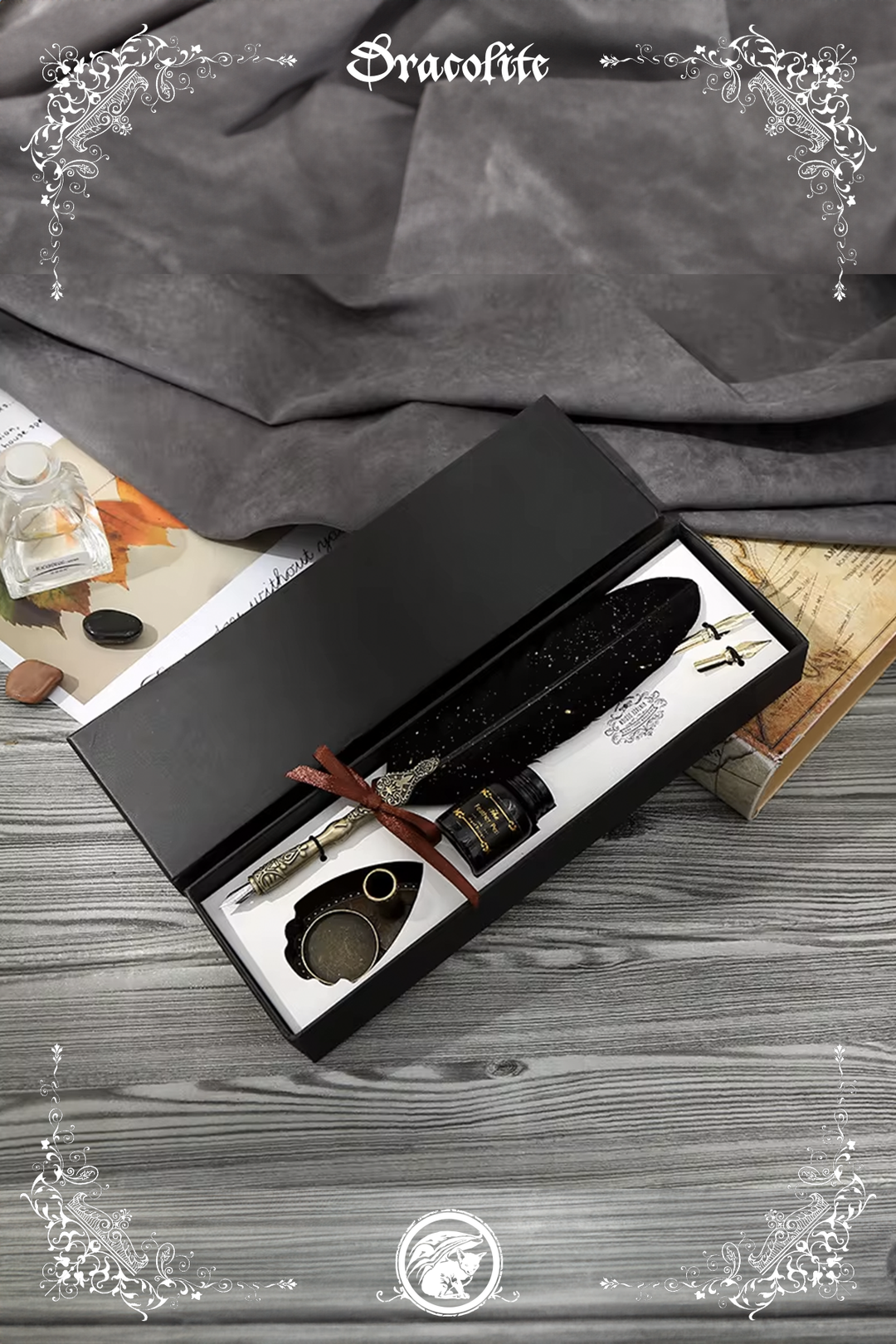 Deluxe Quill and Inkwell Set