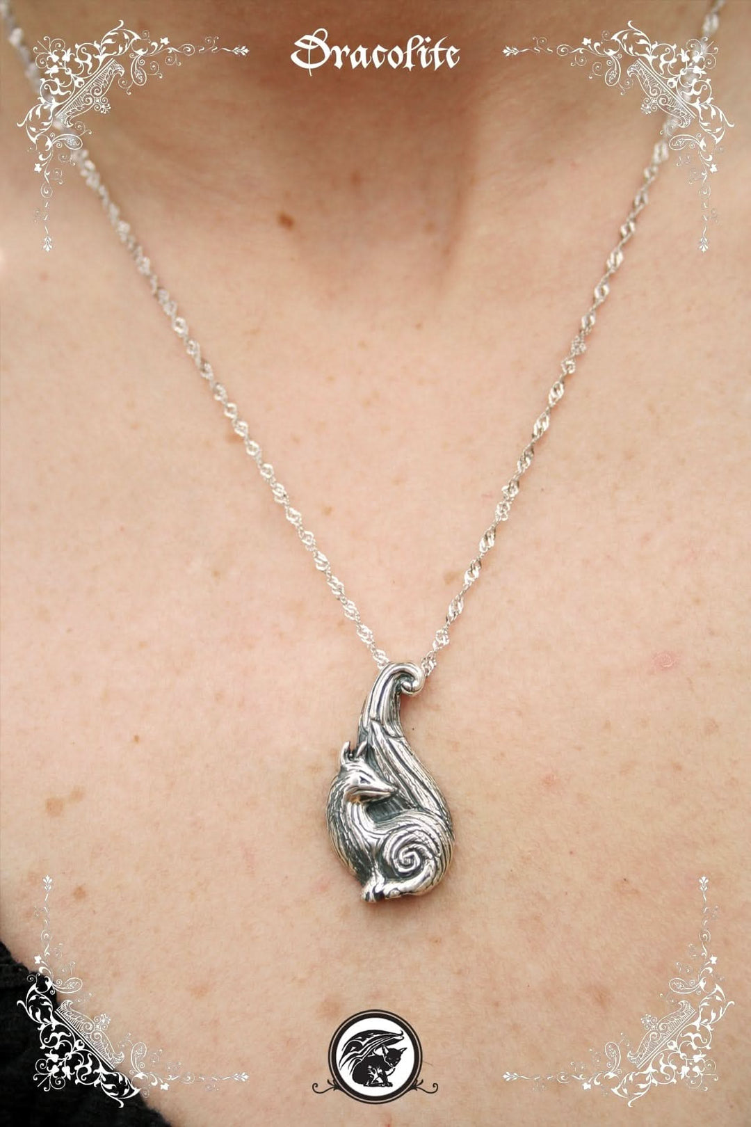 Sterling Silver Magic Fox Pendant