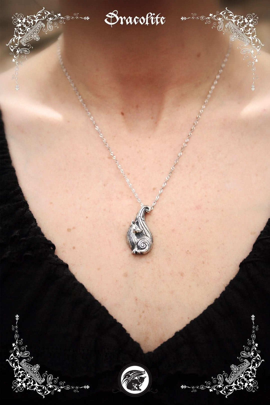 Sterling Silver Magic Fox Pendant