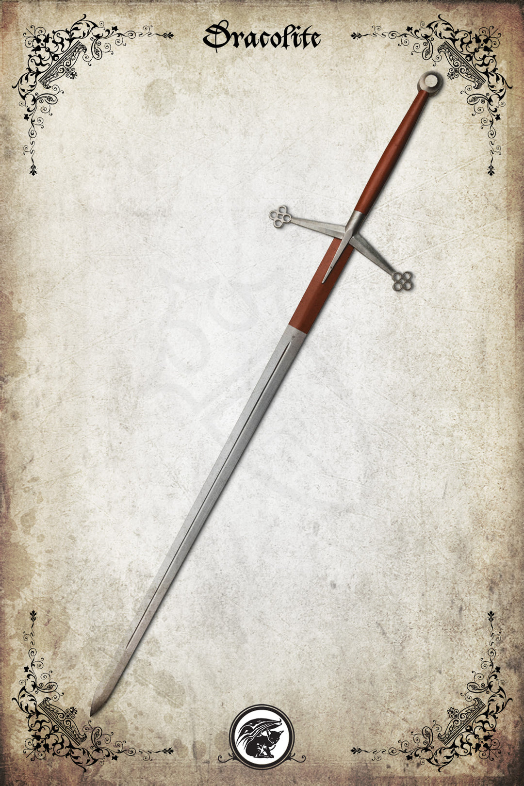 Claymore écossaise fonctionnelle (cuir brun)